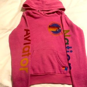 Kid’s Aviator Nation Pullover Hoodie Size 10